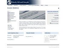 Tablet Screenshot of investor-hardyoil.com